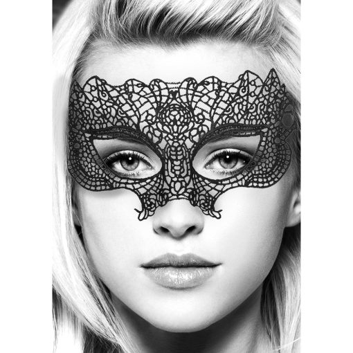 Ouch! Black & White Princess Lace Eye Mask Black - Image 4