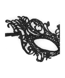 Alternative view of Ouch! Black & White Royal Lace Eye Mask Black