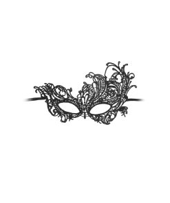 Ouch! Black & White Royal Lace Eye Mask Black