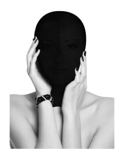 Ouch! Black & White Subjugation Mask Allows Just A Hint Of Light Black