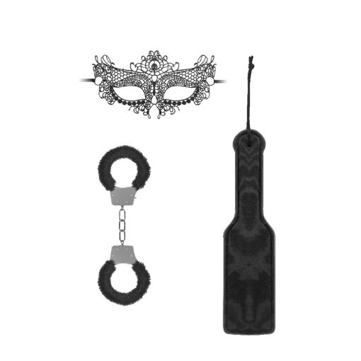 Ouch! Black & White Introductory Bondage Kit #3 Black - Image 2