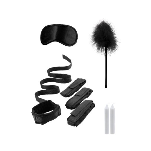 Ouch! Black & White Bed Bindings Restraint Kit Black - Image 2