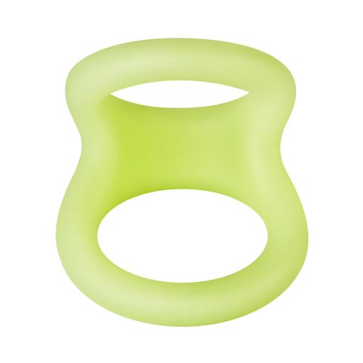 Forto F-22 Liquid Silicone Cock & Ball D-Ring Large Glow - Image 2