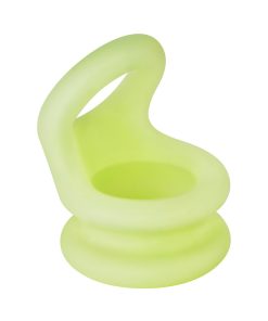 Forto F-20 Liquid Silicone Cockring & Ball Stretcher Large Glow