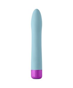 Femmefunn Densa Bullet Rechargeable Dual Density Silicone Slimline Vibrator Light Blue