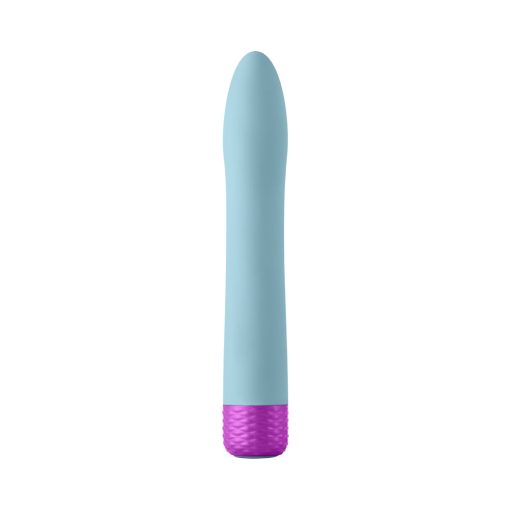 Femmefunn Densa Bullet Rechargeable Dual Density Silicone Slimline Vibrator Light Blue - Image 3