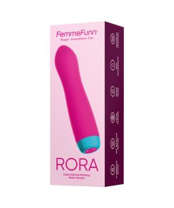 Femmefunn Rora Rechargeable Silicone Rotating Bullet Vibrator Pink
