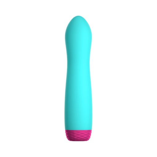 Femmefunn Rora Rechargeable Silicone Rotating Bullet Vibrator Turquoise - Image 2