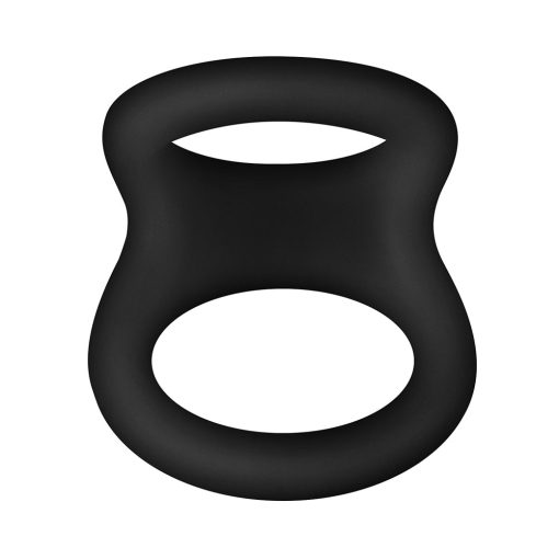Forto F-22 Liquid Silicone Cock & Ball D-Ring Small Black - Image 2
