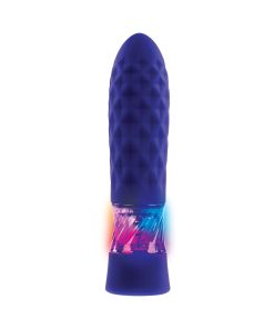Evolved Raver Light-Up Rechargeable Silicone Bullet Vibrator Purple