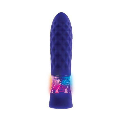 Evolved Raver Light-Up Rechargeable Silicone Bullet Vibrator Purple - Image 4