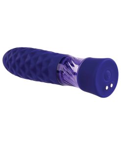 Evolved Raver Light-Up Rechargeable Silicone Bullet Vibrator Purple