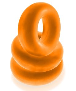 Oxballs Fat Willy 3-Pack Jumbo Cockrings Orange