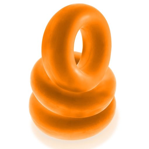 Oxballs Fat Willy 3-Pack Jumbo Cockrings Orange - Image 4