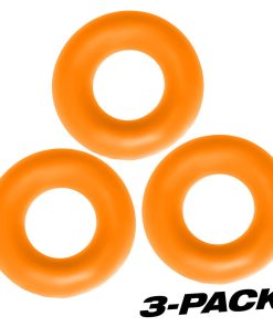 Oxballs Fat Willy 3-Pack Jumbo Cockrings Orange