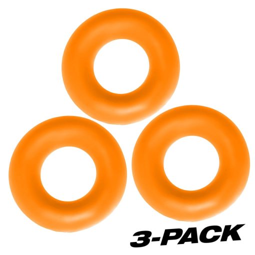 Oxballs Fat Willy 3-Pack Jumbo Cockrings Orange - Image 6
