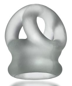 Oxballs Tri-Squeeze Cocksling And Ballstretcher Clear Ice