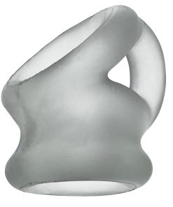 Oxballs Tri-Squeeze Cocksling And Ballstretcher Clear Ice