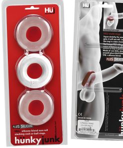 Hunkyjunk Huj3 C-Ring 3-Pack White Ice