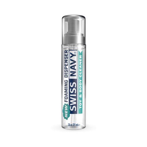 Swiss Navy Toy and Body Cleaner Foamer – Alcohol-Free Adult Toy Cleaning Solution in 7 Oz Bottle