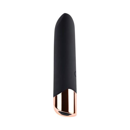 Gender X The Gold Standard Rechargeable Silicone Bullet Vibrator Black/Gold - Image 2