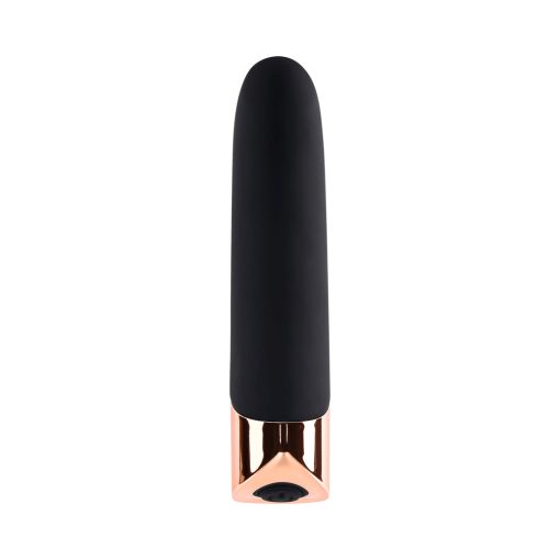 Gender X The Gold Standard Rechargeable Silicone Bullet Vibrator Black/Gold - Image 3