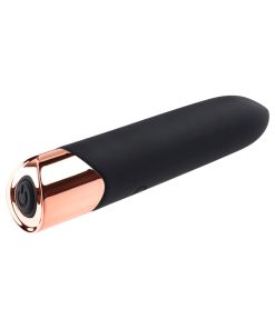 Gender X The Gold Standard Rechargeable Silicone Bullet Vibrator Black/Gold