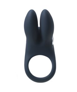 Vedo Sexy Bunny Rechargeable Vibrating C-Ring Black Pearl