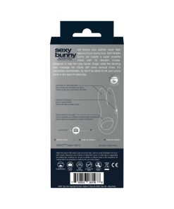Vedo Sexy Bunny Rechargeable Vibrating C-Ring Black Pearl
