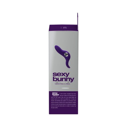 Vedo Sexy Bunny Rechargeable Vibrating C-Ring Deep Purple - Image 7
