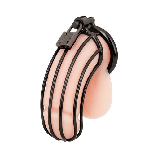 Blue Line Prisoner Cock Cage Black - Image 3