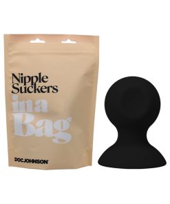 Doc Johnson Nipple Suckers In A Bag Silicone Black