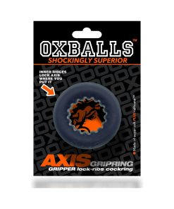 Oxballs Axis Rib Griphold Cockring Black Ice