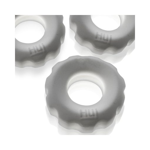 Hunkyjunk Superhuj 3-Pack Cockrings White Ice - Image 3