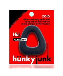 Hunkyjunk Zoid Trapezoid Lifter Cockring Tar Ice