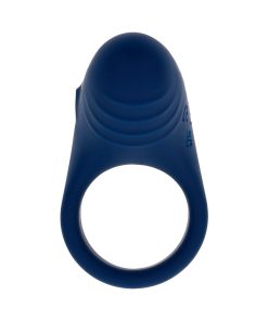 Playboy Pleasure Point Rechargeable Cockring Silicone Navy Blue