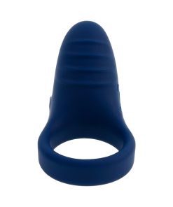 Playboy Pleasure Point Rechargeable Cockring Silicone Navy Blue