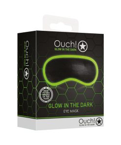 Ouch! Glow In The Dark Eye Mask Black/Neon Green