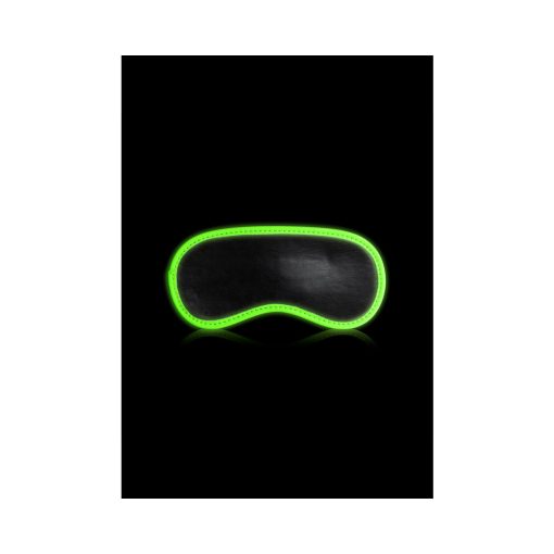 Ouch! Glow In The Dark Eye Mask Black/Neon Green - Image 2