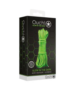 Ouch! Glow In The Dark Rope 10 M / 33 Ft. Neon Green