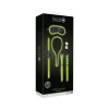Ouch! Glow In The Dark 7-Piece Bondage Kit Neon Green