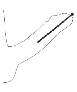 Ouch! Urethral Sounding Beginners Silicone Plug Set Black 8 Mm / 10 Mm