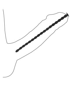 Ouch! Urethral Sounding Advanced Silicone Spiral Screw Plug Set Black 7 Mm / 8 Mm / 9 Mm / 10 Mm