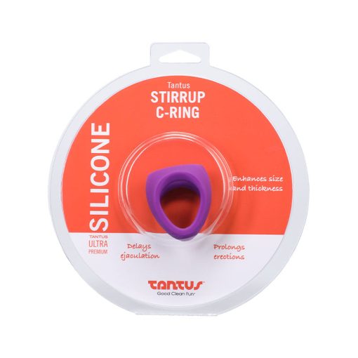 Tantus Stirrup C-Ring Cock And Ball Sling Purple