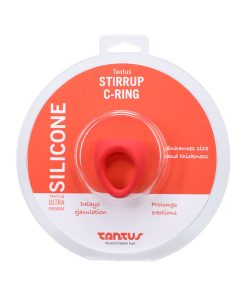 Tantus Stirrup C-Ring Cock And Ball Sling Red
