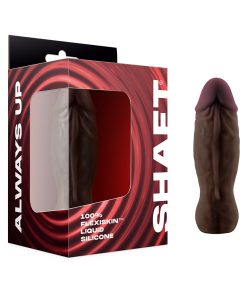 Shaft Bullet Rechargeable Realistic Silicone Mini Vibrator Mahogany