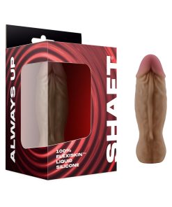 Shaft Bullet Rechargeable Realistic Silicone Mini Vibrator Oak