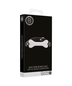 Ouch! Puppy Play Silicone Bone Gag White