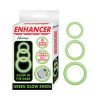 Enhancer Green Glow Rings Set Of 3