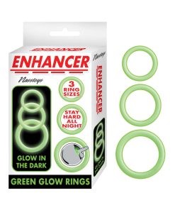 Enhancer Green Glow Rings Set Of 3